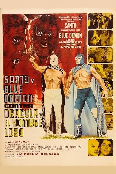 Santo und der blaue Dämon contra Dracula und Werwolf