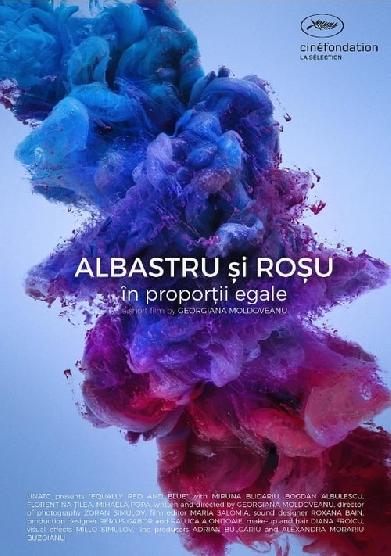 Albastru si rosu, in proportii egale