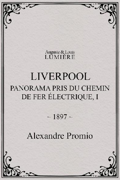 Liverpool, panorama pris du chemin de fer électrique, I